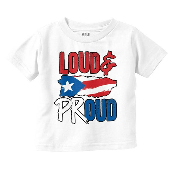 Puerto Rico Nuyorican Proud Borinquen Toddler Boy Girl T Shirt Infant Toddler Brisco Brands 5T