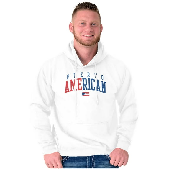 Puerto Rico Nuyorican USA State Flag Hoodie Sweatshirt Women Men Brisco Brands L