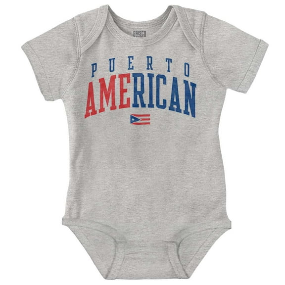 Puerto Rico Nuyorican USA State Flag Romper Boys or Girls Infant Baby Brisco Brands 24M