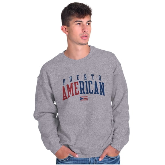 Puerto Rico Nuyorican USA State Flag Sweatshirt for Men or Women Brisco Brands S