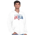 thumbnail image 1 of Puerto Rico Nuyorican USA State Flag Unisex Fleece Graphic Zip Up Hoodie Brisco Brands 3X, 1 of 5