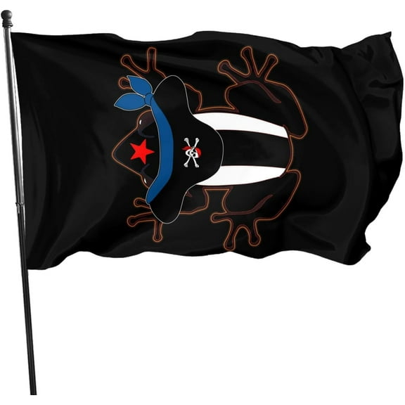 Puerto Rico Pirate Rana Falg 3x5 Ft Home Outdoor Indoor Garden Home Decoration Banner