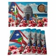thumbnail image 1 of Puerto Rico Placemats Set of 1, Flag Frog Star Stripes Architecture Althea Port Non-Slip Place Mats Washable Table Mats for Kitchen Dining Table Decorations Indoor/Outdoor, 1 of 9