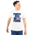 thumbnail image 1 of Puerto Rico Power PR Flag Pride Men's Graphic T Shirt Tees Brisco Brands X, 1 of 4