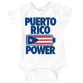 thumbnail image 1 of Puerto Rico Power PR Flag Pride Romper Boys or Girls Infant Baby Brisco Brands NB, 1 of 6