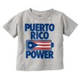 thumbnail image 1 of Puerto Rico Power PR Flag Pride Toddler Boy Girl T Shirt Infant Toddler Brisco Brands 6M, 1 of 6