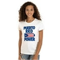 thumbnail image 1 of Puerto Rico Power PR Flag Pride Womens Fitted Plus Size Graphic Tee Brisco Brands 3X, 1 of 5