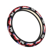 Puerto-Rico-Pr Flag Boricua Car Steering Wheel Protector Cover for Women Men Car Accessories, Universal Fit Auto, Suvs