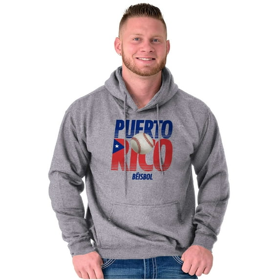 Puerto Rico Pride Baseball PR Sports Unisex Plus Fleece Graphic Hoodie Brisco Brands 5X