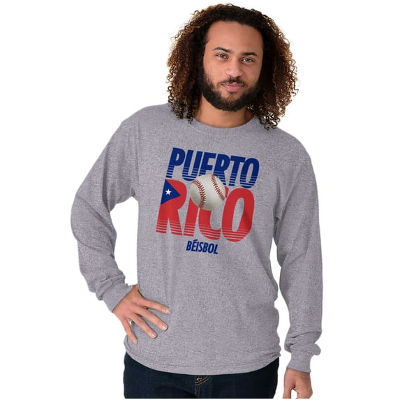 Puerto Rico Pride Baseball PR Sports Long Sleeve TShirt Men Women Brisco Brands S