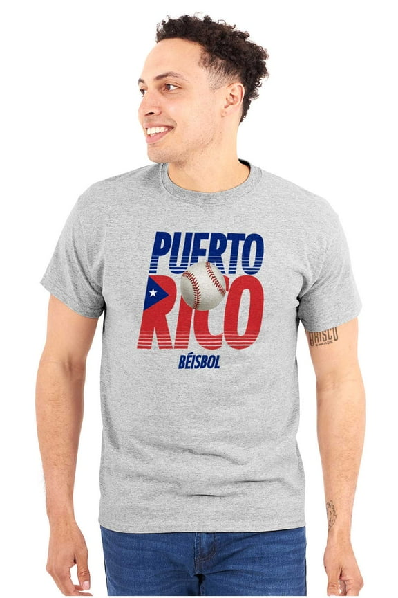 Puerto Rico Pride Baseball PR Sports Men's Graphic T Shirt Tees Brisco Brands S