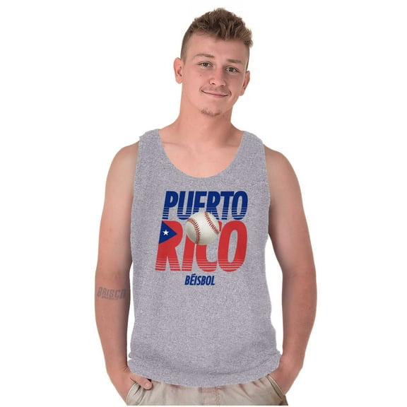 Puerto Rico Pride Baseball PR Sports Plus Size Graphic Tank Top Brisco Brands 3X