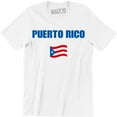 thumbnail image 1 of Puerto Rico Puerto Rican Country Flag Nationality Ethnic Pride Men's Tee Shirt, 1 of 4