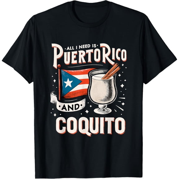 Puerto Rico Puerto Rican Eggnog Christmas Rum Coquito T-Shirt