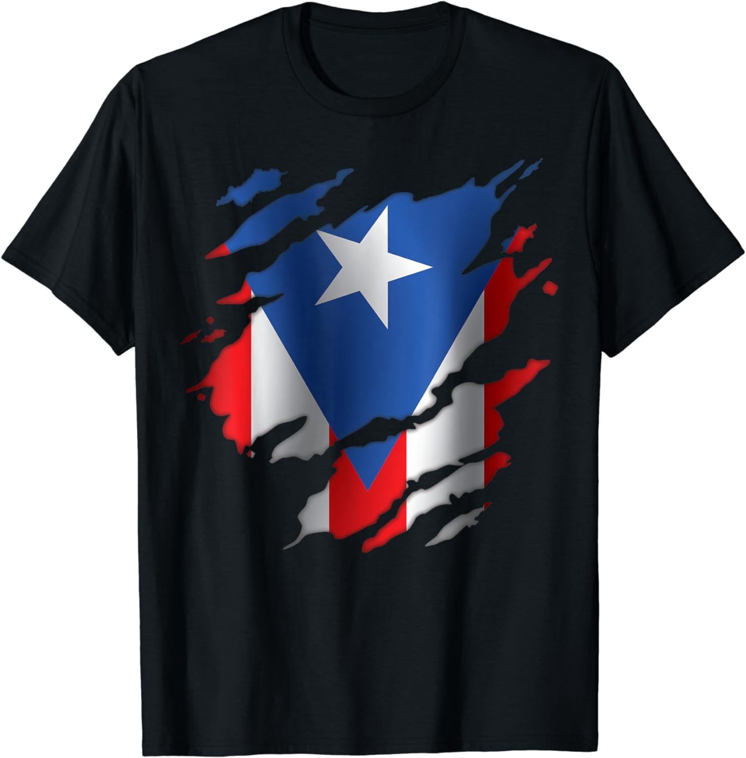 Puerto Rico Independence Table Flag - 4x6 Inch Mini Desk Flag With Black Base & Pole