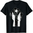 thumbnail image 1 of Puerto Rico Resiste Black Flag TShirt Fist T-Shirt, 1 of 3