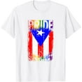 thumbnail image 1 of Puerto Rico Rican Gay Pride Flag LGBTQ Boricua Distressed T-Shirt, 1 of 2