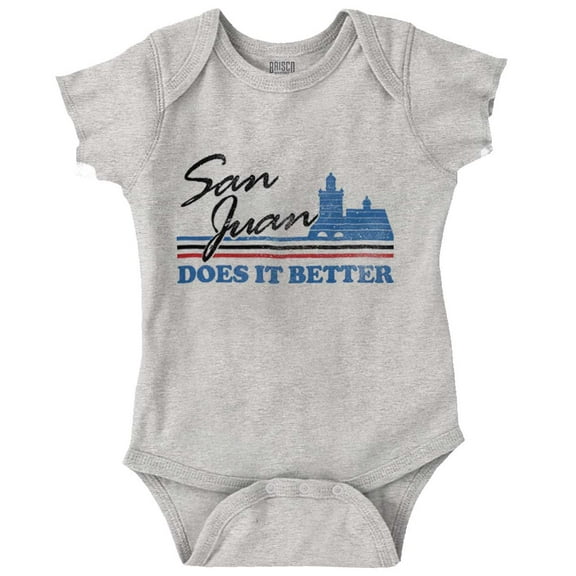 Puerto Rico San Juan Boricua Pride Romper Boys or Girls Infant Baby Brisco Brands NB