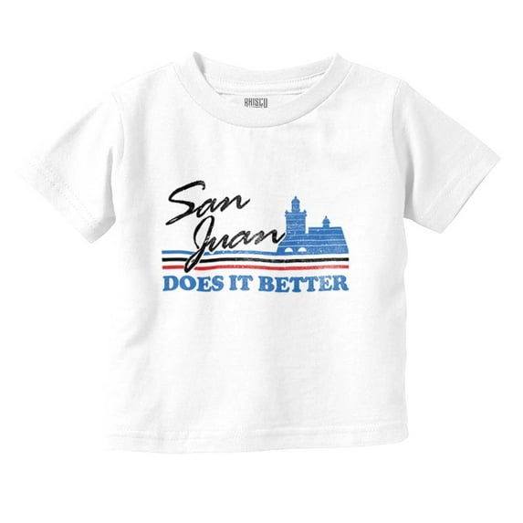 Puerto Rico San Juan Boricua Pride Toddler Boy Girl T Shirt Infant Toddler Brisco Brands 3T
