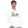 thumbnail image 1 of Puerto Rico San Juan Boricua Pride Unisex Fleece Graphic Zip Up Hoodie Brisco Brands 5X, 1 of 5