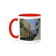 thumbnail image 1 of 3dRose, Puerto Rico, San Juan. Facades of Old San Juan - CA27 KWI0013 - Kymri Wilt, 15oz Two-Tone Red Mug, 1 of 7