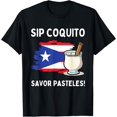 thumbnail image 1 of Puerto Rico Shirt Coquito And Pasteles Christmas Drink T-Shirt, 1 of 4