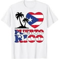 thumbnail image 1 of Puerto Rico Shirt I Love Puerto Rico Flag Women Men Kids Boy T-ShirtMen and women, White T-shirt, size: Extra large, 1 of 4