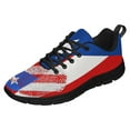 thumbnail image 1 of Puerto Rico Shoes Men Women Running Tennis Shoes Breathable Casual Puerto Rico Flag Sneakers Black Size 9, 1 of 5