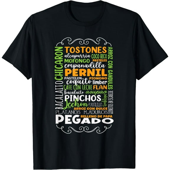 Puerto Rico Snacks Foods Foodie Proud Puerto Rican Men Women T-Shirt Shirts