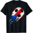 thumbnail image 1 of Puerto Rico Soccer Puerto Rican Flag Pride Soccer Player T-Shirt Shirts, 1 of 4