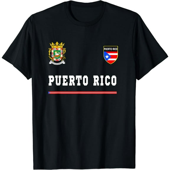Puerto Rico Sport/Soccer Jersey Tee Flag Football T-Shirt