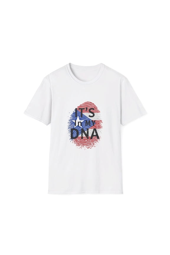 Puerto Rico Thumbprint Flag It's in my DNA Graphic T-shirt