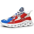 thumbnail image 1 of Puerto Rico USA Coqu Puerto Rican American flag Shoes Trail Running Shoe Non-Slip Breathable Comfortable Sneakers white Size 13, 1 of 7