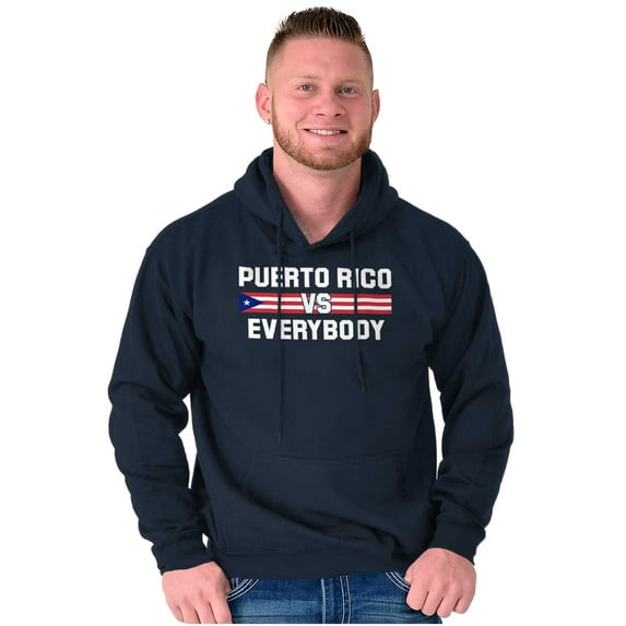 Puerto Rico VS Everybody PR Flag Hoodie Sweatshirt Women Men Brisco Brands S
