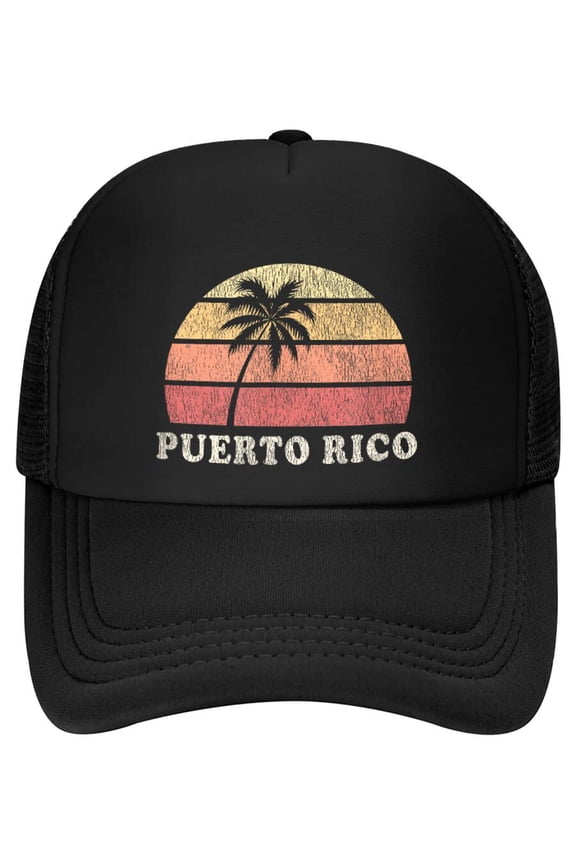Puerto Rico Vintage 70s Retro Throwback Design Baseball Cap