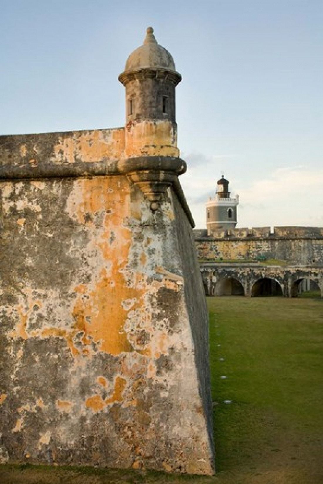 Puerto Rico Walls and Turrets of El Morro Fort Canvas Art - John & Lisa Merrill DanitaDelimont (18 x 26)