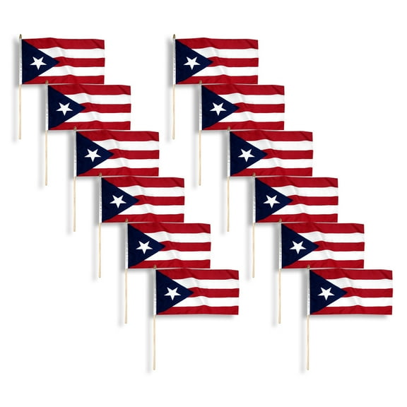 Puerto Rico flag 12 x 18 inch - 12PK