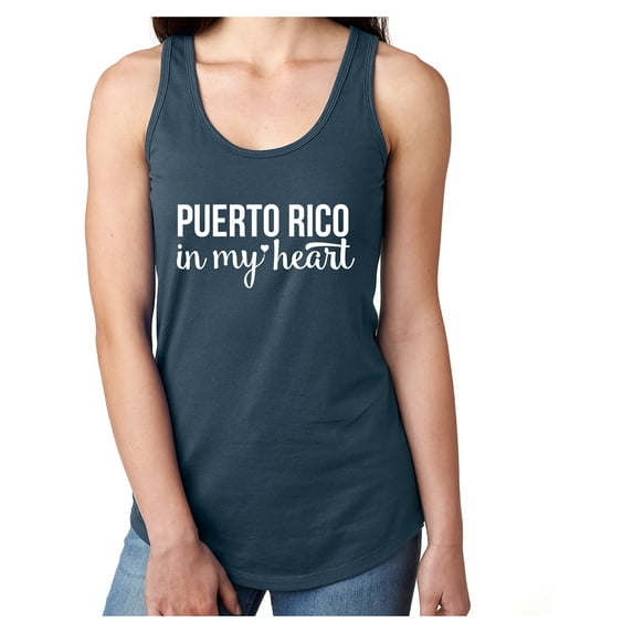 Puerto Rico in my heart Racerback Tank