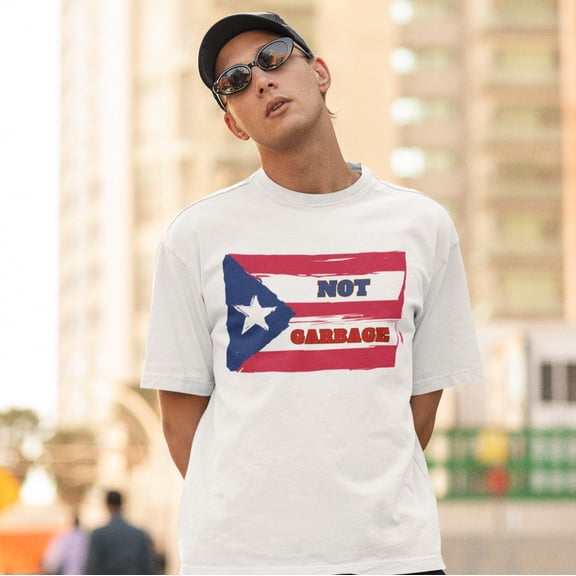 Puerto Rico is Not Garbage Flag T-shirt | Puerto Rican Pride | Viral Latino Tees | Unisex - 3 Colors