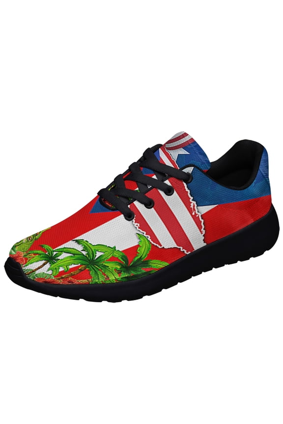 Puerto Rico with Flor de Maga Shoes Sneakers Black Size 9.5