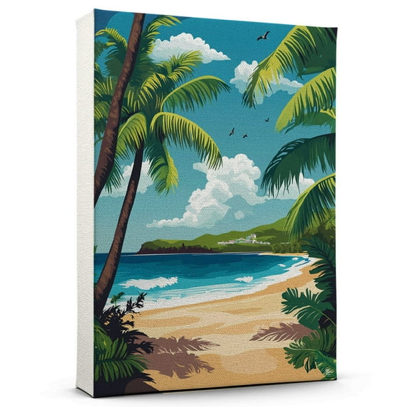 Puerto Ricos Vintage Travel Canvass, Puerto Rico Canvas Wall Art, Puerto Ricos Canvas Wall Art, Puerto Rico Wall Art Picture Print Decor - 105AZ1145