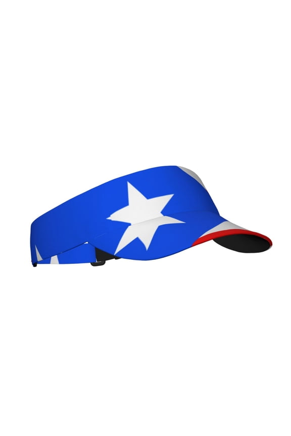 Puertorico-Flag Sport Visor Hats Sun Protection Outdoor Activity For Women Men