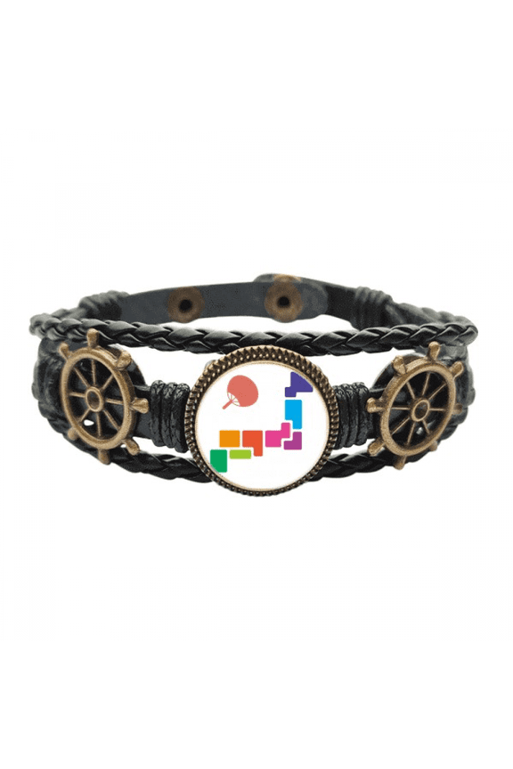 Pufan Japan Tokyo Games Show Leather Braided Ocean Bracelet Wristband