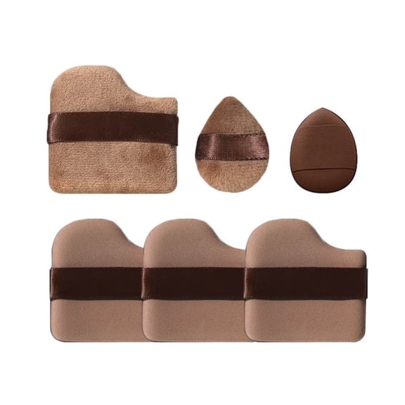 Puff 1 | Puff Set for Foundation Application | Platform Competitive Title | Face and Neck Blending Sponge Puff for Everyday Makeup, 2.56×2.56×2.56 inch, Brown