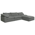 thumbnail image 1 of Puff 4 Pc Slipcovered Modular Sectional Sofa Performance Fabric Gray, 1 of 8