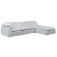 thumbnail image 1 of Sunset Trading Contemporary Puff Collection 4PC Slipcovered Modular Sectional Sofa with Ottoman, 1 of 8