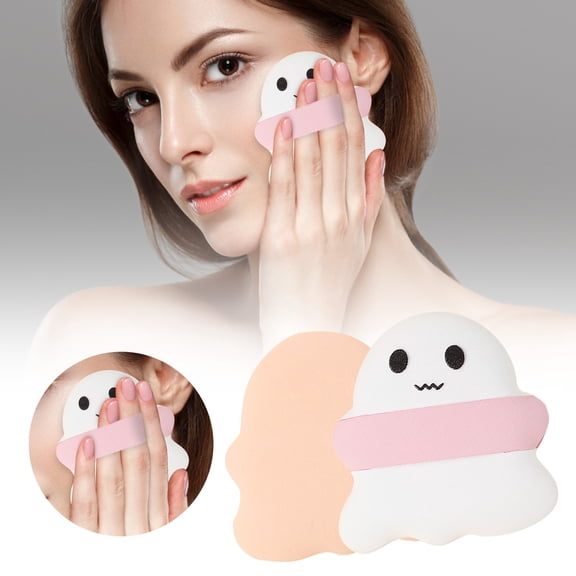 Puff Makeup Sponge for Foundation Application Soft Reusable Cosmetic Tool Universal Design for All Skin Types Cute Cartoon Style for Effortless Use