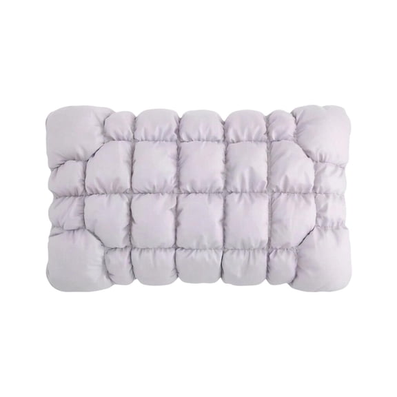 Puff Pillow Supportive Cloud Grid Breathable Soft Sleeping, Pineapple Cloud Pillow for Living Room Car Dormitory Office Hotel Relaxation, Stomach Back and Side Sleepers