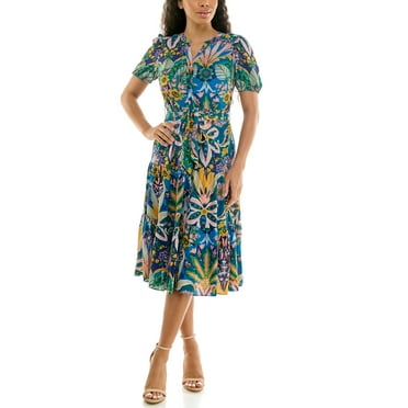 Nanette Lepore Women's Puff Sleeve Lace Midi Dress, Sizes XS-XXXL