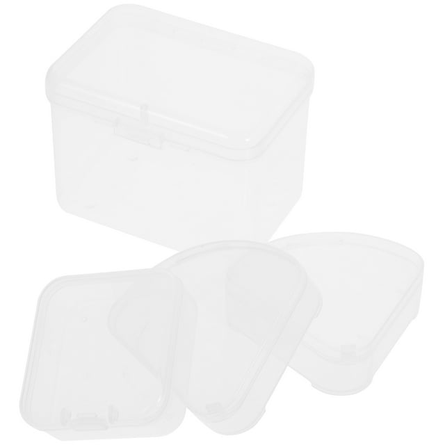 Yueyihe Puff Transparent Plastic Storage Box 4 Pcs Upholstery Trim